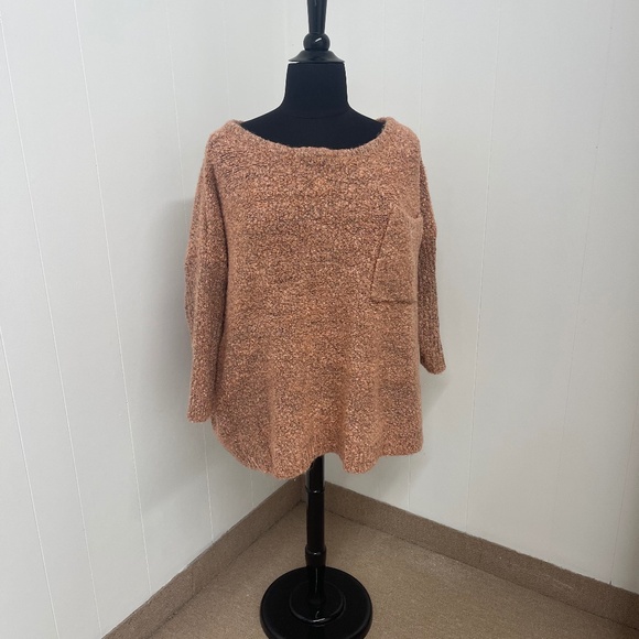 Shein Curve 3XL Women’s Cozy Textured Knit Sweater Rust Pink Brown Plus Size Poc - Picture 1 of 5